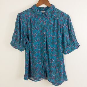 Indi & Cold Paula Blouse Floral Print Size Large